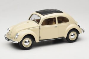 Volkswagen Beetle Type 1 Classic Bílý Welly 1:18 18040W Kov