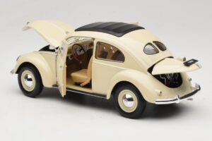 Volkswagen Beetle Type 1 Classic Bílý Welly 1:18 18040W Kov – obrázek 5 z 8