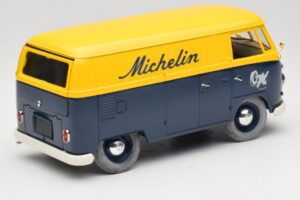 Volkswagen T1 Combi Michelin Černý & Žlutý Solido 1:18 9406 Kov – obrázek 3 z 8