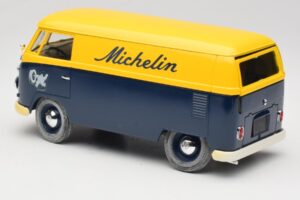 Volkswagen T1 Combi Michelin Černý & Žlutý Solido 1:18 9406 Kov – obrázek 7 z 8