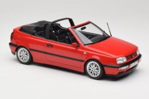 Volkswagen Golf Kabriolet Mk3 Červený Norev 1:18 188433 Kov – obrázek 4 z 6