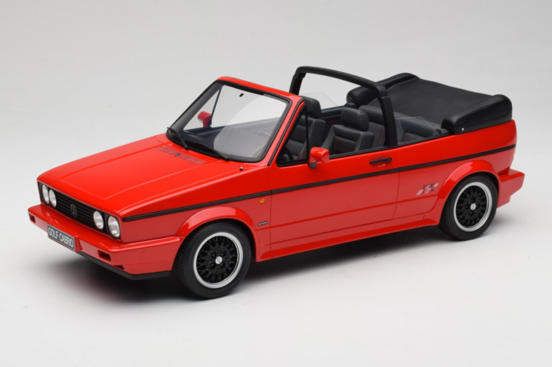 Volkswagen Golf Mk1 Kabriolet Sportline Červený Otto 1:12 G095 Pryskyřice