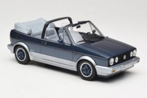 Volkswagen Golf Mk1 Kabriolet Bel Air Blue Metallic Norev 1:18 188404 Kov – obrázek 4 z 6