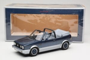 Volkswagen Golf Mk1 Kabriolet Bel Air Blue Metallic Norev 1:18 188404 Kov – obrázek 6 z 6