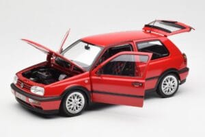 Volkswagen Golf Mk3 GTI Flash Red Norev 1:18 188418 Kov – obrázek 2 z 8
