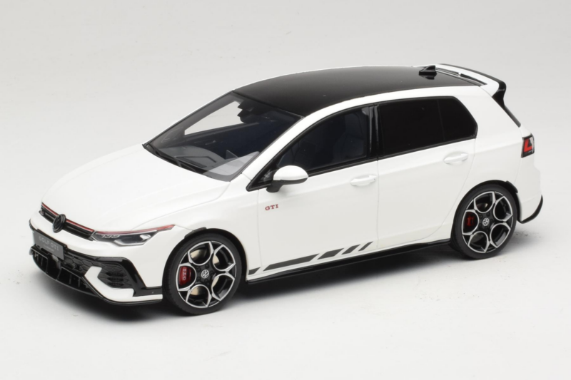 Volkswagen Golf Mk8 GTI Clubsport Pure White Otto 1:18 OT1221 Pryskyřice