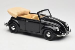 Volkswagen Brouk Kabriolet Černý Maisto 1:18 37800-M6 Kov – obrázek 6 z 8