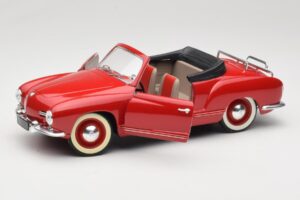Volkswagen Karmann Ghia Kabriolet Červený Solido 1:18 8058 Kov – obrázek 2 z 8