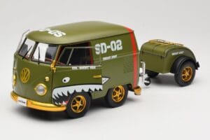 Volkswagen Kool Kombi Army Fighter Green Solido 1:18 S1810901 Kov – obrázek 2 z 8