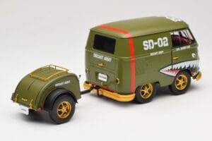 Volkswagen Kool Kombi Army Fighter Green Solido 1:18 S1810901 Kov – obrázek 3 z 8