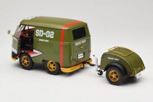 Volkswagen Kool Kombi Army Fighter Green Solido 1:18 S1810901 Kov – obrázek 5 z 8