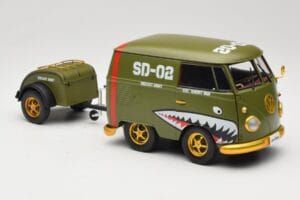 Volkswagen Kool Kombi Army Fighter Green Solido 1:18 S1810901 Kov – obrázek 6 z 8
