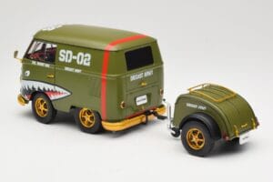 Volkswagen Kool Kombi Army Fighter Green Solido 1:18 S1810901 Kov – obrázek 7 z 8