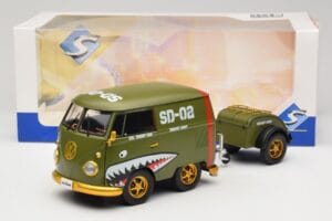 Volkswagen Kool Kombi Army Fighter Green Solido 1:18 S1810901 Kov – obrázek 8 z 8
