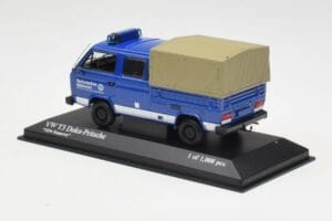 Volkswagen T3 Double Cab Flatbed THW Hannover Minichamps 1:43 400055290 Kov – obrázek 3 z 4
