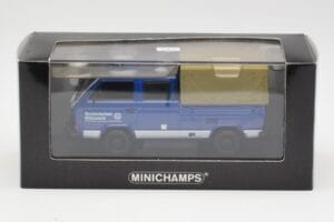 Volkswagen T3 Double Cab Flatbed THW Hannover Minichamps 1:43 400055290 Kov – obrázek 4 z 4