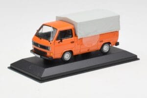 Volkswagen T3 Flatbed Oranžový Minichamps 1:43 400055200 Kov – obrázek 2 z 4