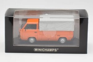 Volkswagen T3 Flatbed Oranžový Minichamps 1:43 400055200 Kov – obrázek 4 z 4