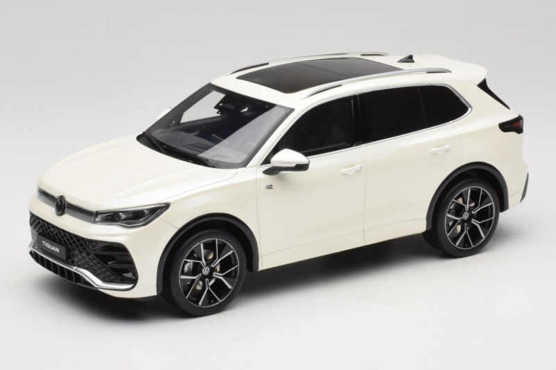 Volkswagen Tiguan R-Line Oryx White Pearl Otto 1:18 OT1219 Pryskyřice