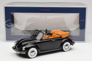 Volkswagen Beetle 1303 Kabriolet Černý Norev 1:18 188533 Kov – obrázek 6 z 6