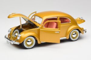 Volkswagen Beetle Zlatý Bburago 1:18 3361 Kov – obrázek 2 z 8