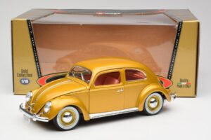 Volkswagen Beetle Zlatý Bburago 1:18 3361 Kov – obrázek 8 z 8