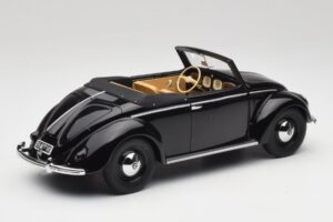 Volkswagen Beetle Type 1 Hebmuller Kabriolet Černý Minichamps 1:18 107054232 Kov – obrázek 2 z 6