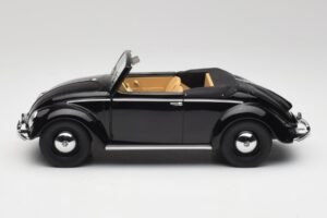 Volkswagen Beetle Type 1 Hebmuller Kabriolet Černý Minichamps 1:18 107054232 Kov – obrázek 3 z 6
