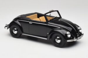 Volkswagen Beetle Type 1 Hebmuller Kabriolet Černý Minichamps 1:18 107054232 Kov – obrázek 4 z 6