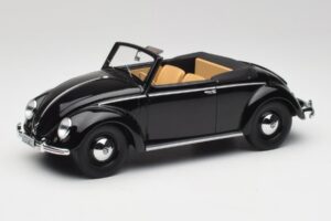 Volkswagen Beetle Type 1 Hebmuller Kabriolet Černý Minichamps 1:18 107054232 Kov