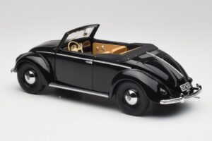 Volkswagen Beetle Type 1 Hebmuller Kabriolet Černý Minichamps 1:18 107054232 Kov – obrázek 5 z 6