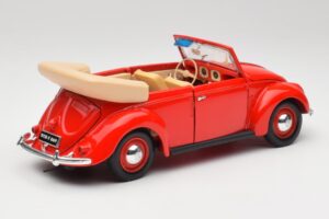 Volkswagen Kabriolet Ruby Červený Maisto 1:18 32826 Kov – obrázek 3 z 8