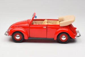 Volkswagen Kabriolet Ruby Červený Maisto 1:18 32826 Kov – obrázek 4 z 8