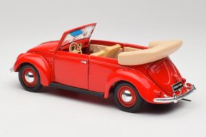 Volkswagen Kabriolet Ruby Červený Maisto 1:18 32826 Kov – obrázek 7 z 8