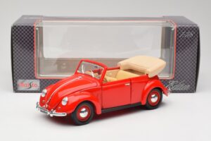 Volkswagen Kabriolet Ruby Červený Maisto 1:18 32826 Kov – obrázek 8 z 8