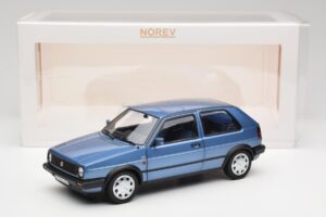Volkswagen Golf Mk2 10 Million Star Modrá Metalíza Norev 1:18 188562 Kov – obrázek 8 z 8