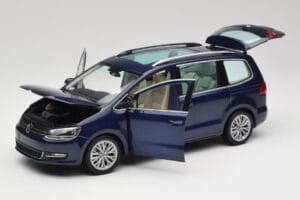 Volkswagen Sharan 7N Shadow Modrá Metalíza Minichamps 1:18 110051100 Kov – obrázek 2 z 8