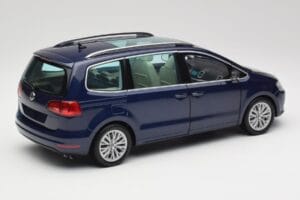 Volkswagen Sharan 7N Shadow Modrá Metalíza Minichamps 1:18 110051100 Kov – obrázek 3 z 8