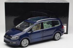 Volkswagen Sharan 7N Shadow Modrá Metalíza Minichamps 1:18 110051100 Kov – obrázek 8 z 8