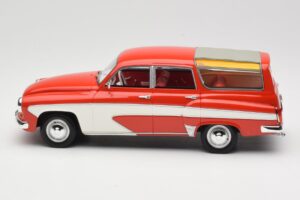 Wartburg 311 Camping Deluxe Červený Bílý BoS Models 1:18 BOS037 Pryskyřice – obrázek 3 z 6