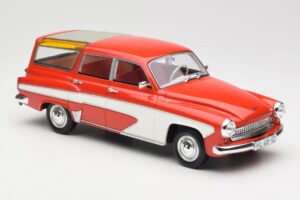 Wartburg 311 Camping Deluxe Červený Bílý BoS Models 1:18 BOS037 Pryskyřice – obrázek 4 z 6