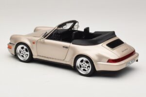 Porsche 911 964 Turbo Look Kabriolet Zermatt Silver Norev 1:18 187140 Kov – obrázek 7 z 8