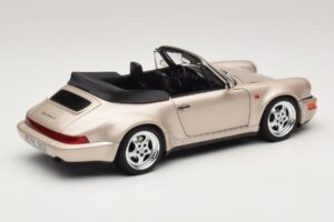 Porsche 911 964 Turbo Look Kabriolet Zermatt Silver Norev 1:18 187140 Kov – obrázek 3 z 8