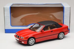 BMW 3 Series E36 Kabriolet Červený MCG 1:18 MCG18317 Kov – obrázek 7 z 7