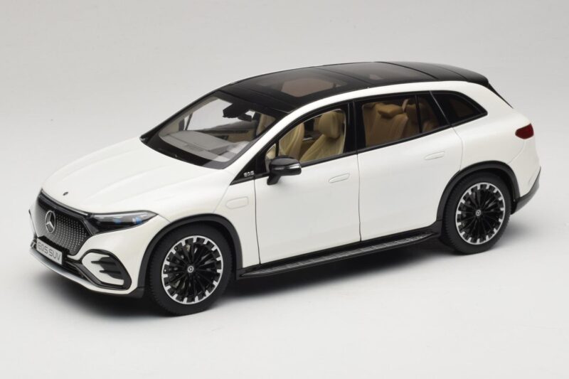 Mercedes EQS SUV X296 Manufaktur Diamond White NZG 1:18 B66960590 Kov