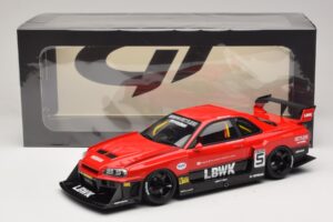 Nissan Skyline ER34 LB Super Silhouette Active Red GT Spirit 1:18 GT570 Pryskyřice – obrázek 6 z 6