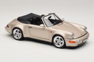 Porsche 911 964 Turbo Look Kabriolet Zermatt Silver Norev 1:18 187140 Kov – obrázek 6 z 8