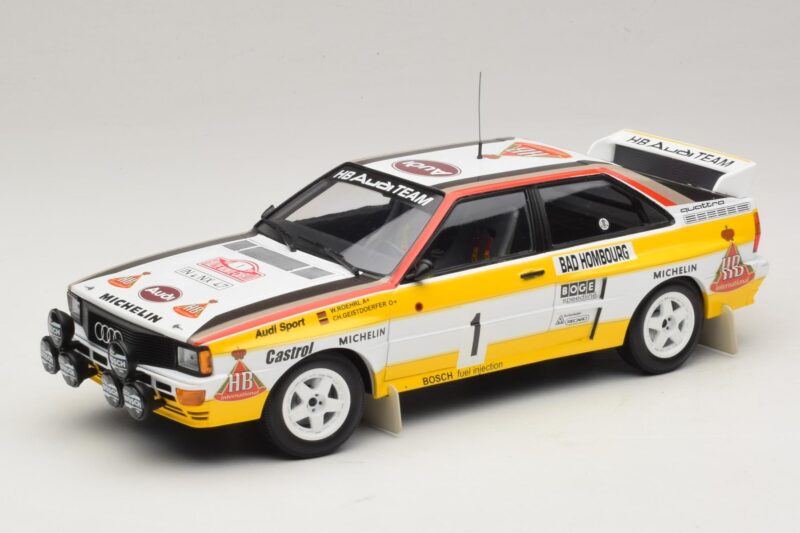 Audi Quattro #1 W. Rohrl / C. Geistdorfer Rally Monte Carlo Winner 1984 Minichamps 1:18 A5-5894 Kov