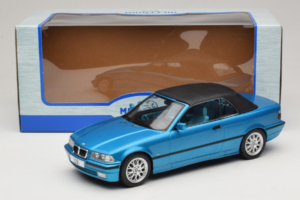 BMW 3 Series E36 Kabriolet Modrý Metalíza MCG 1:18 MCG18319 Kov – obrázek 7 z 7