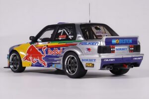 BMW E30 V8 #229 E. Hountondji Red Bull Driftbrothers Drift 2023 Modrý Otto 1:18 OT486 Pryskyřice – obrázek 5 z 5
